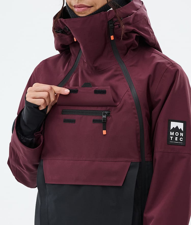 Montec Doom W Snowboardjacke Damen Burgundy/Black, Bild 10 von 11