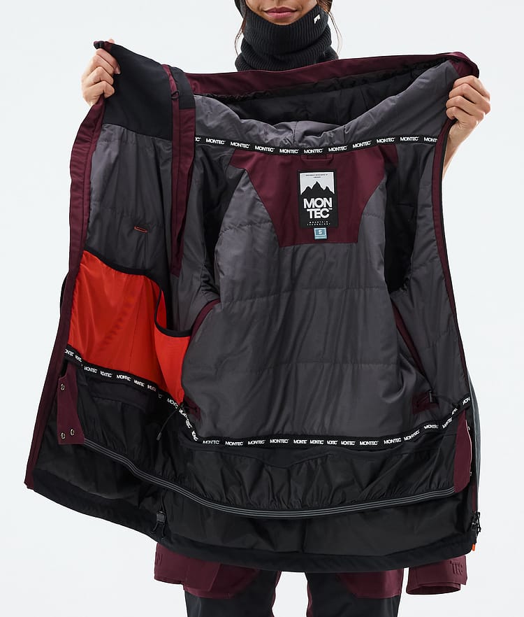 Montec Doom W Snowboardjacke Damen Burgundy/Black, Bild 11 von 11