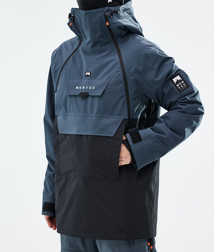 Montec Doom Snowboardjacke Herren Metal Blue/Black Renewed, Bild 8 von 11