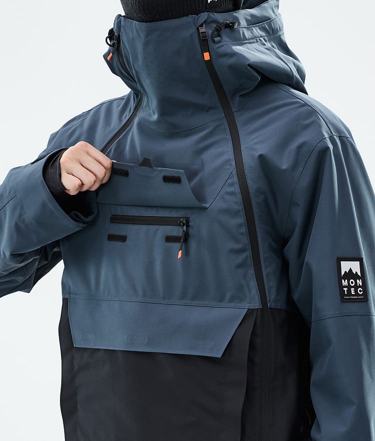 Montec Doom Snowboardjacke Herren Metal Blue/Black Renewed, Bild 10 von 11