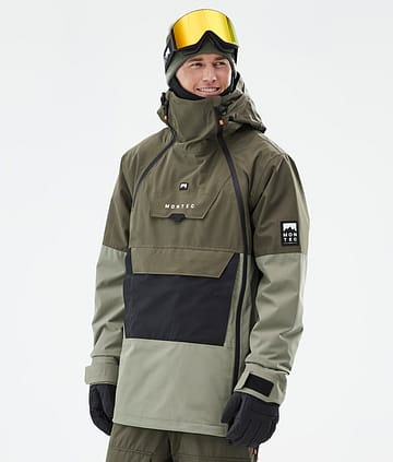 Montec Doom Snowboardjacke Olive Green/Black/Greenish