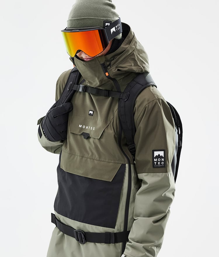 Montec Doom Snowboardjacke Herren Olive Green/Black/Greenish