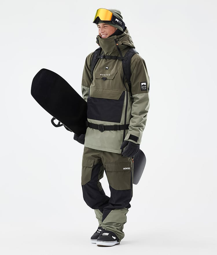 Montec Doom Snowboardjacke Herren Olive Green/Black/Greenish Renewed, Bild 3 von 11