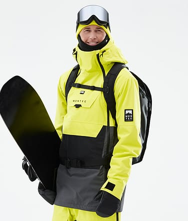 Montec Doom Snowboardjacke Herren Bright Yellow/Black/Phantom