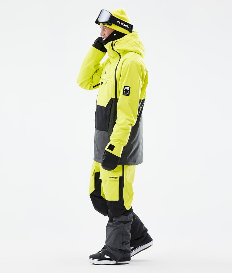 Montec Doom Snowboardjacke Herren Bright Yellow/Black/Phantom