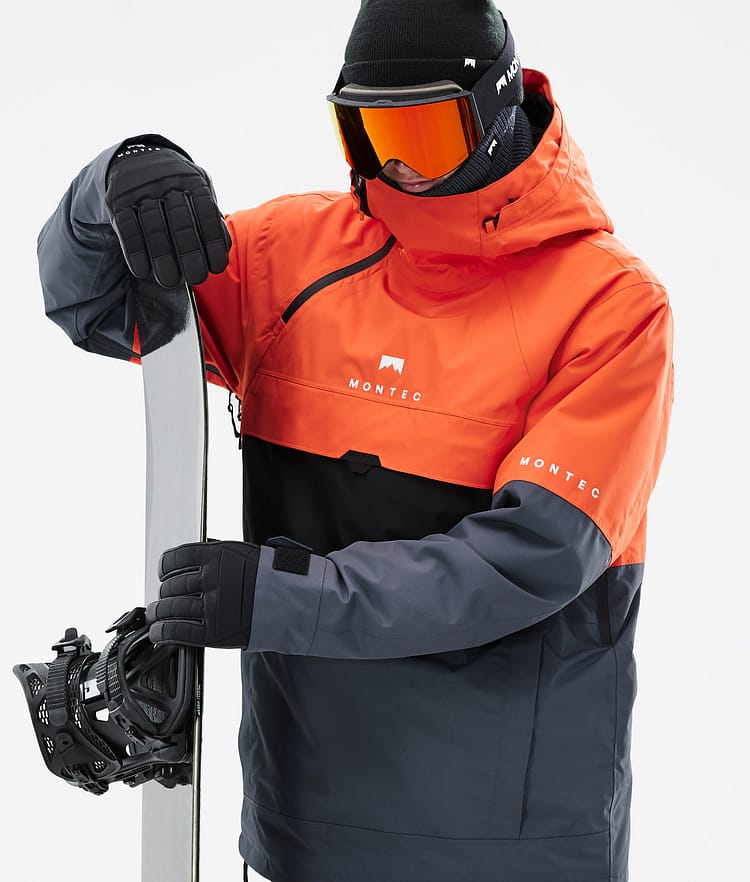 Montec Dune Snowboardjacke Herren Orange/Black/Metal Blue