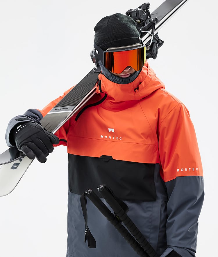 Montec Dune Skijacke Herren Orange/Black/Metal Blue