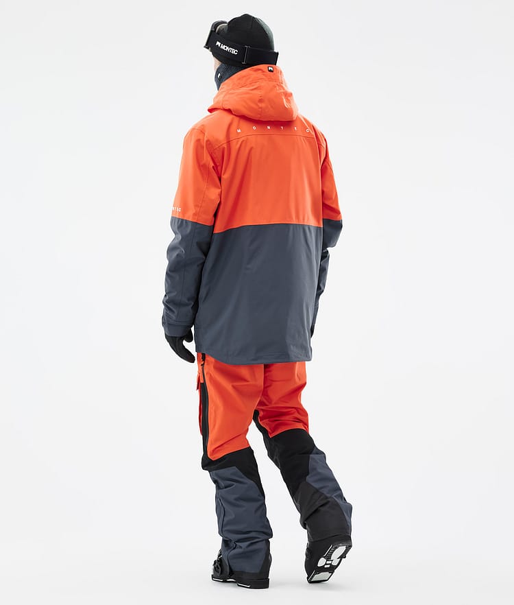 Montec Dune Skijacke Herren Orange/Black/Metal Blue