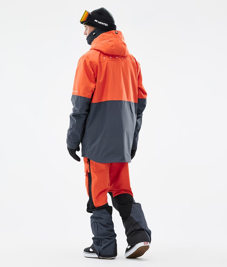 Montec Dune Snowboardjacke Herren Orange/Black/Metal Blue