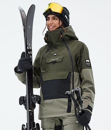 Montec Doom W Skijacke Damen Olive Green/Black/Greenish