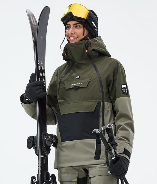 Montec Doom W Skijacke Damen Olive Green/Black/Greenish