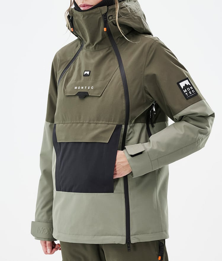 Montec Doom W Skijacke Damen Olive Green/Black/Greenish