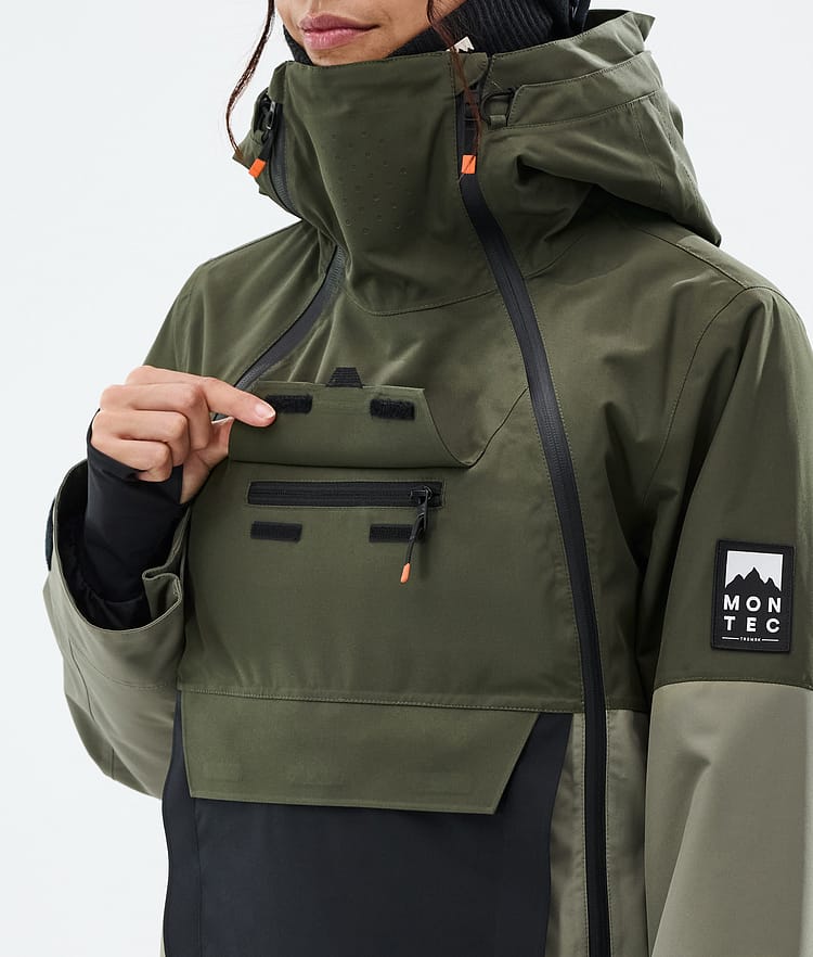 Montec Doom W Snowboardjacke Damen Olive Green/Black/Greenish Renewed, Bild 10 von 11