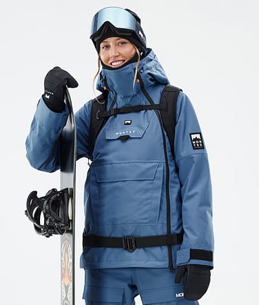 Montec Doom W Snowboardjacke Damen Blue Steel