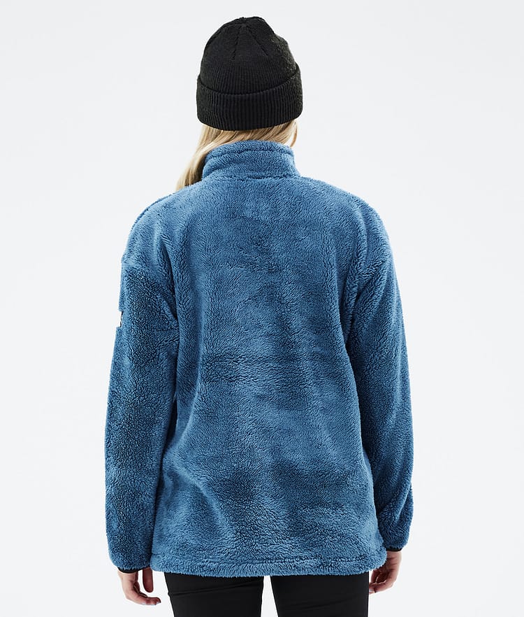 Dope Pile W 2022 Fleecepullover Damen Blue Steel