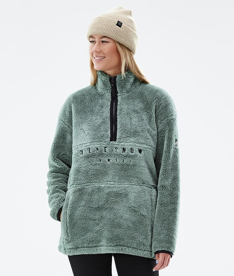 Dope Pile W 2022 Fleecepullover Damen Faded Green