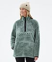 Dope Pile W 22 Fleecepullover Damen Faded Green