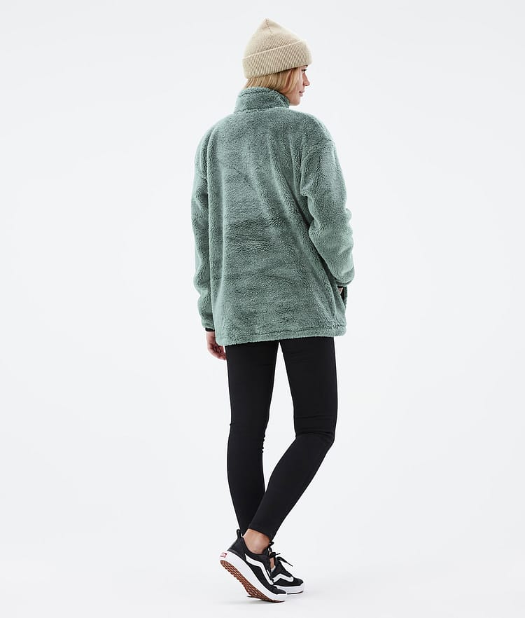 Dope Pile W 22 Fleecepullover Damen Faded Green, Bild 4 von 8