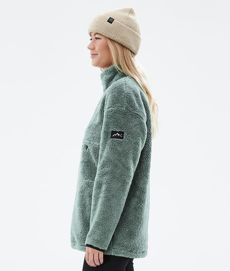 Dope Pile W 22 Fleecepullover Damen Faded Green, Bild 5 von 8