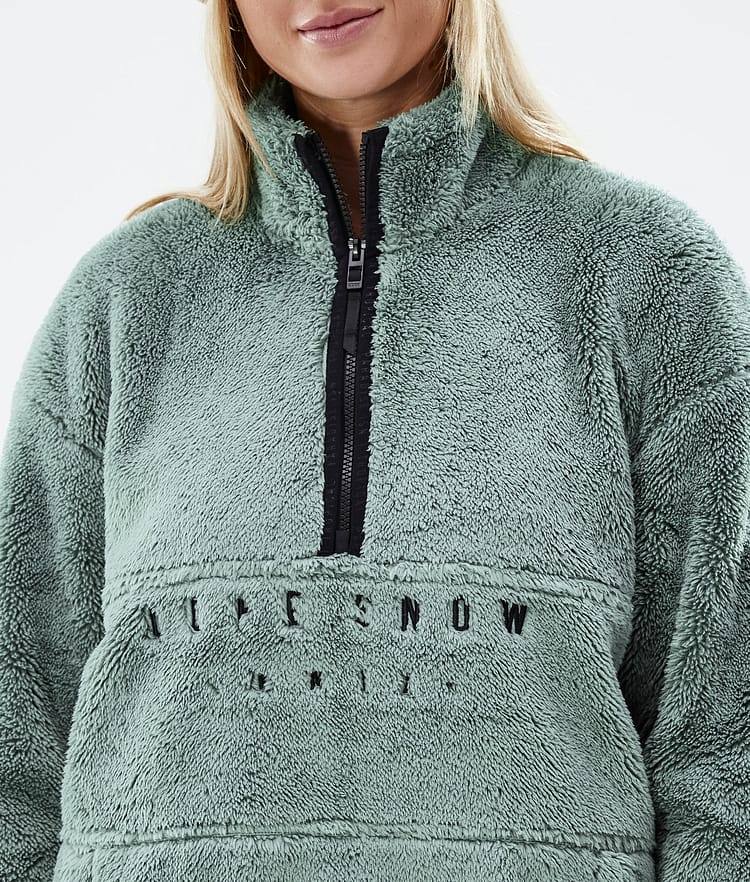 Dope Pile W 2022 Fleecepullover Damen Faded Green, Bild 8 von 8