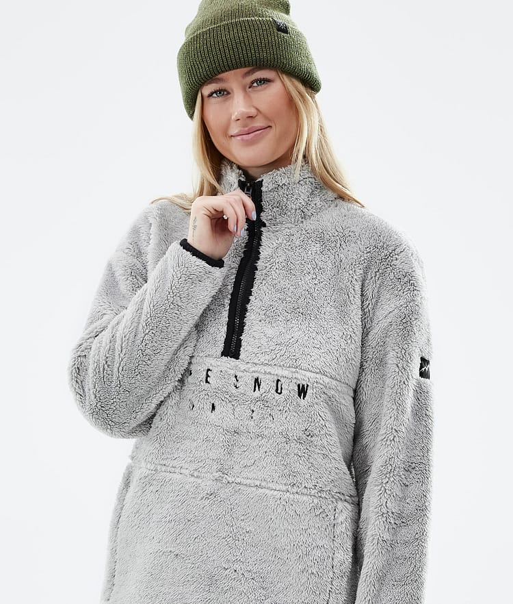 Dope Pile W 2022 Fleecepullover Damen Light Grey