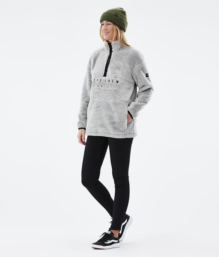 Dope Pile W 2022 Fleecepullover Damen Light Grey