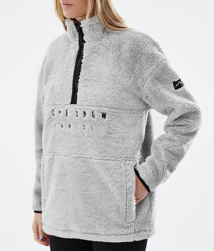 Dope Pile W 22 Fleecepullover Damen Light Grey, Bild 7 von 8