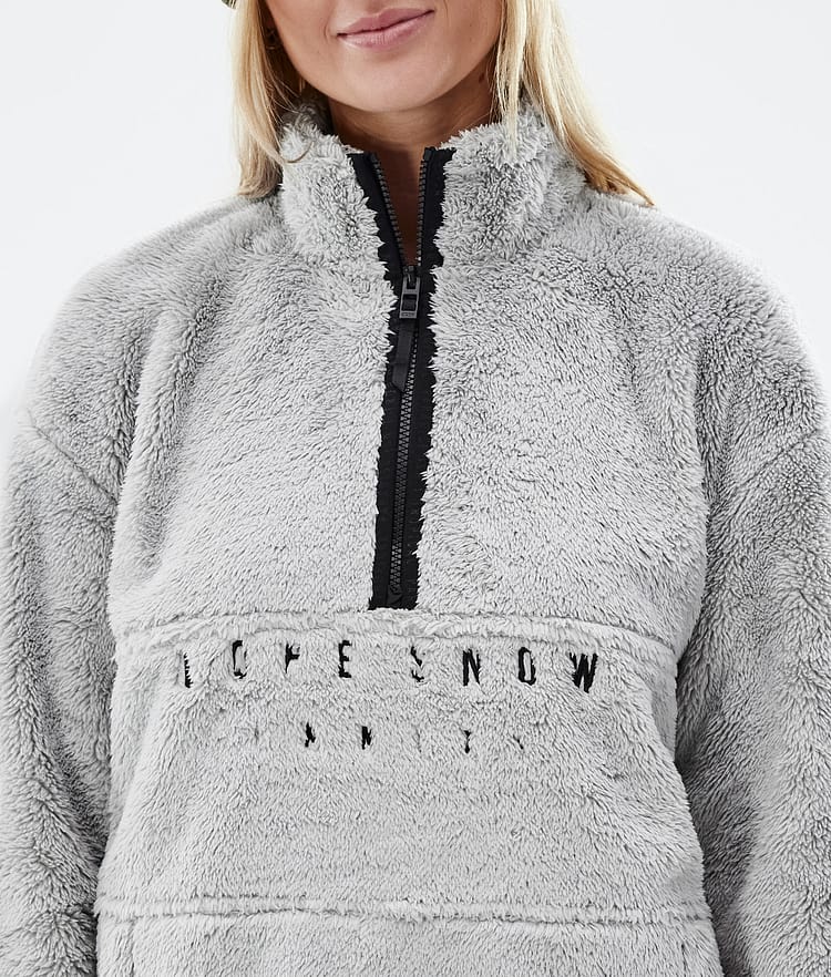 Dope Pile W 22 Fleecepullover Damen Light Grey, Bild 8 von 8