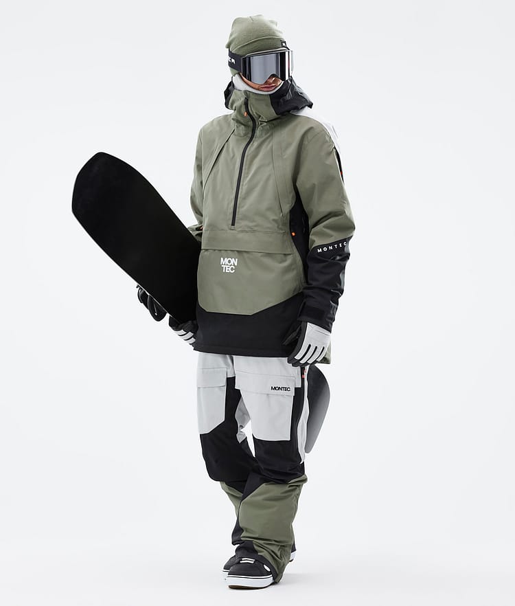 Montec Apex Snowboardjacke Herren Greenish/Black/Light Grey