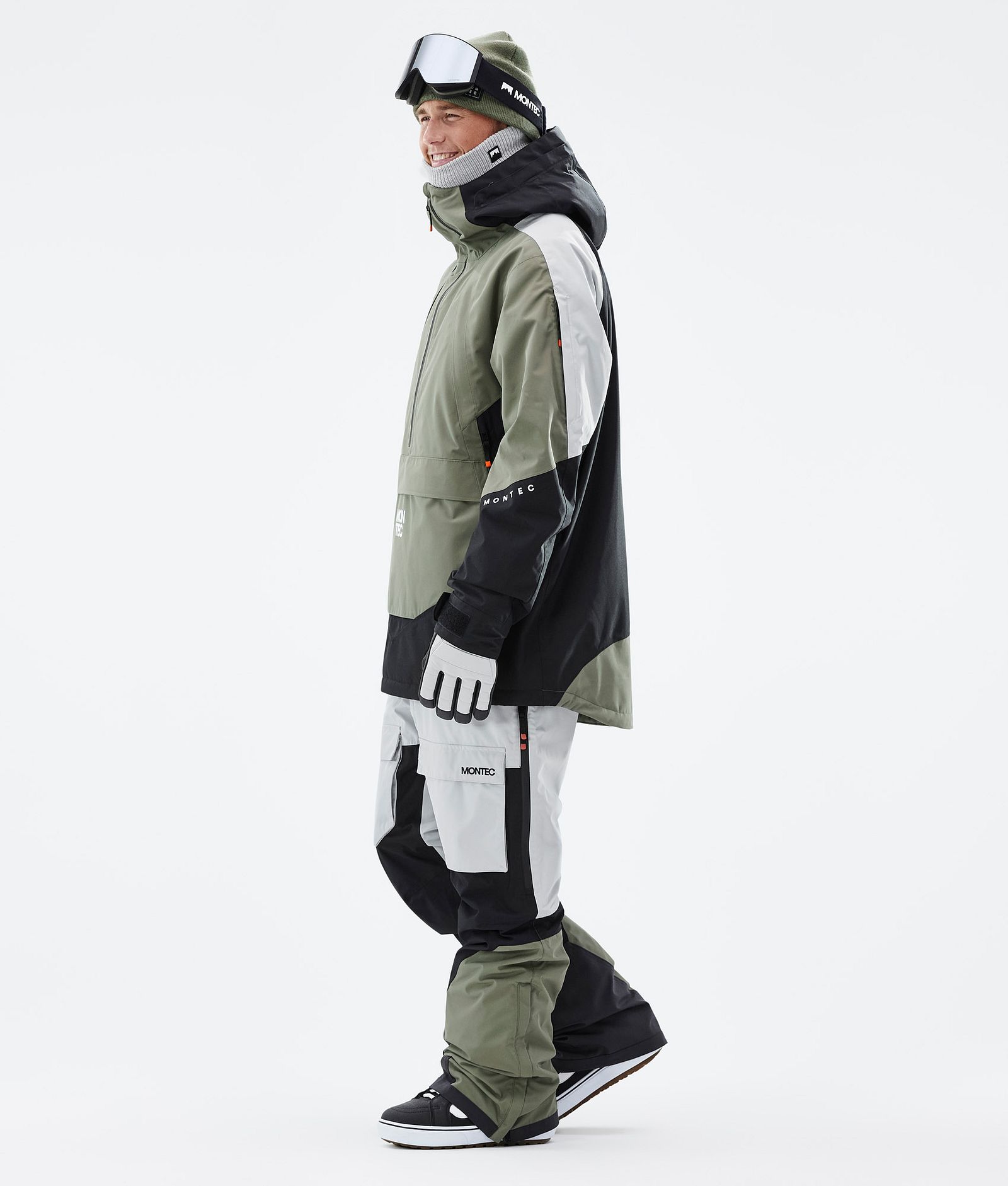 Montec Apex Snowboardjacke Herren Greenish/Black/Light Grey, Bild 4 von 10