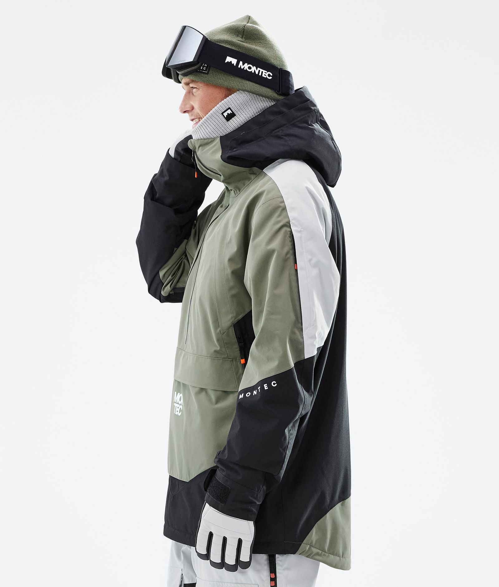 Montec Apex Snowboardjacke Herren Greenish/Black/Light Grey, Bild 6 von 10