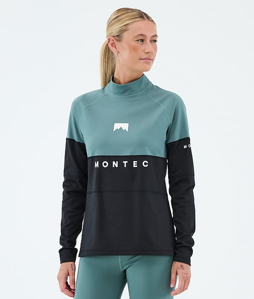 Montec Alpha W Funktionsshirt Damen Atlantic/Black