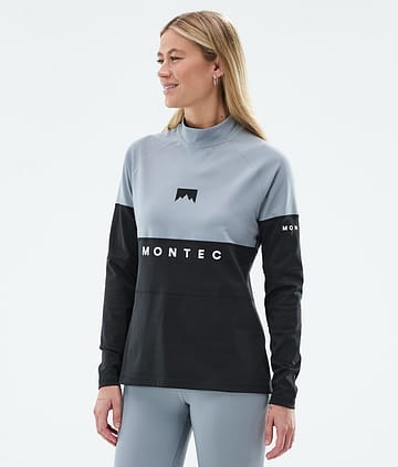 Montec Alpha W Funktionsshirt Damen Soft Blue/Black