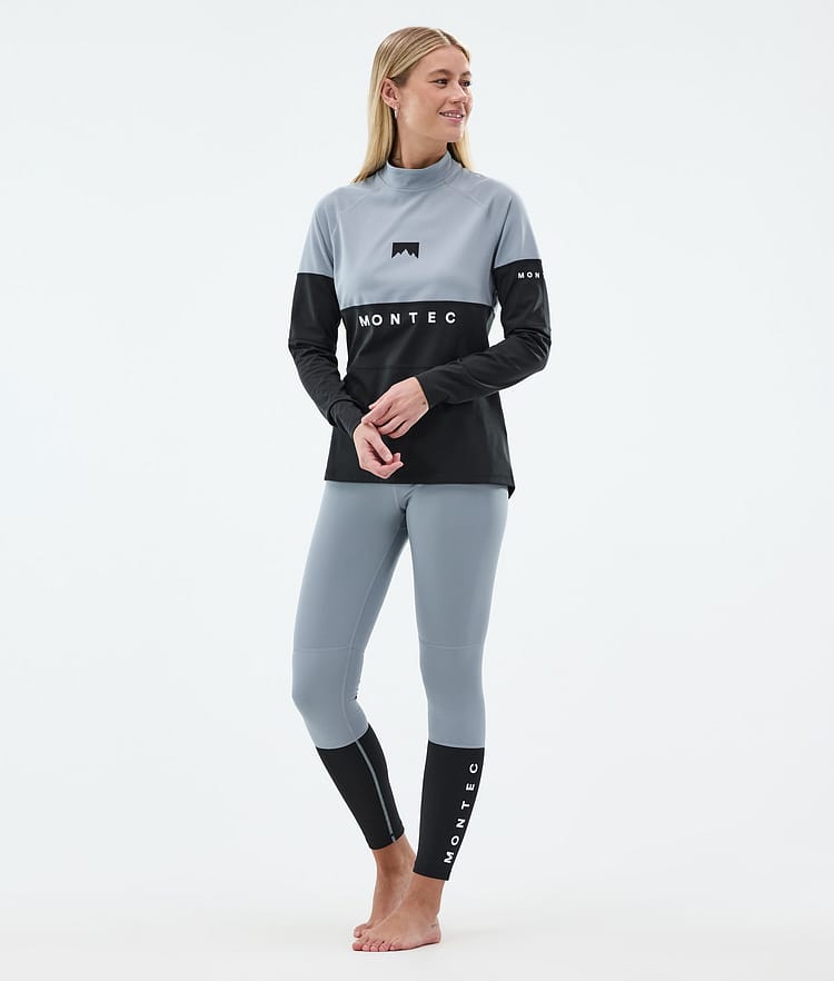 Montec Alpha W Funktionsshirt Damen Soft Blue/Black, Bild 3 von 5