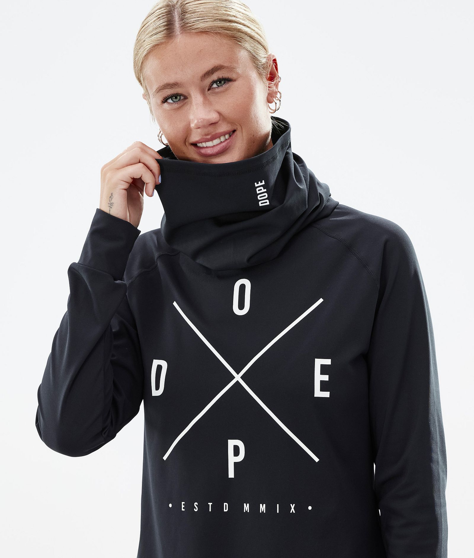 Damen Dope 2X-Up W 2022 Schwarz Funktionsshirt - Snuggle Black