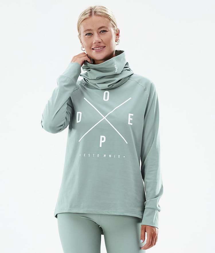 Dope Snuggle W 22 Funktionsshirt Damen 2X-Up Faded Green, Bild 1 von 6