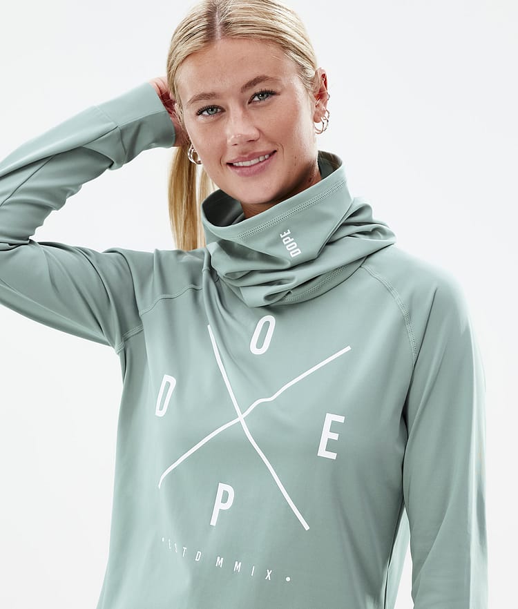 Dope Snuggle W 22 Funktionsshirt Damen 2X-Up Faded Green, Bild 2 von 6