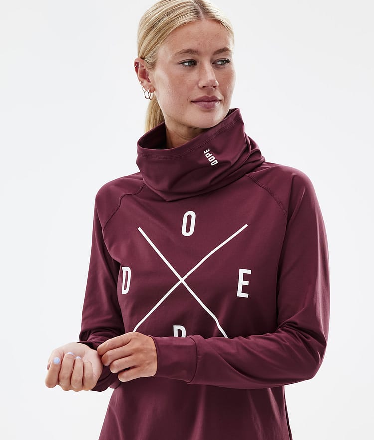 Dope Snuggle W 2022 Funktionsshirt Damen 2X-Up Burgundy