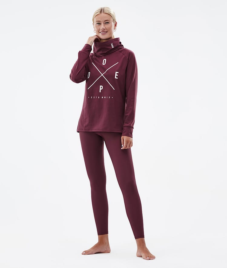 Dope Snuggle W 2022 Funktionsshirt Damen 2X-Up Burgundy