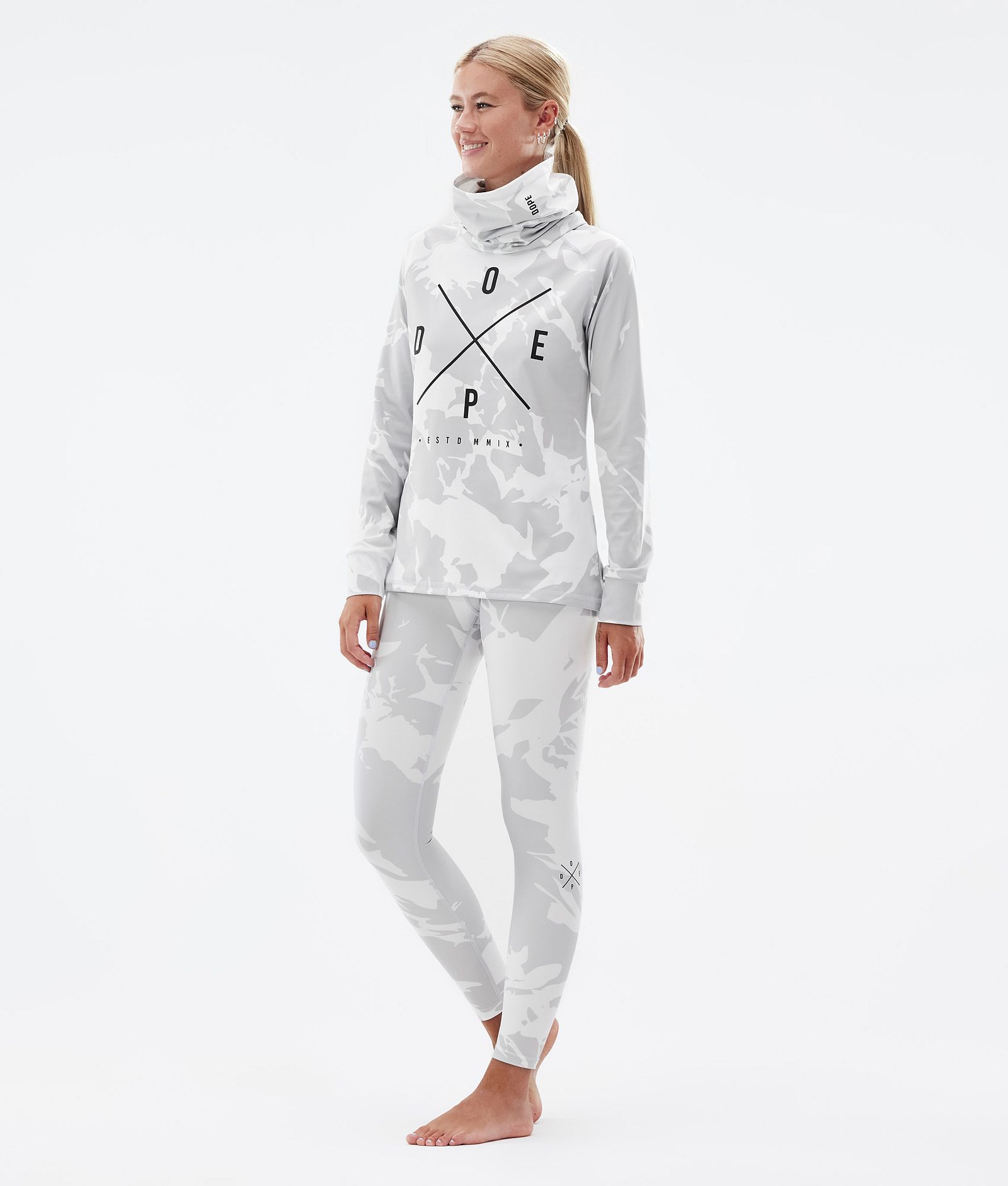 Dope Snuggle W 2022 Funktionsshirt Damen 2X-Up Grey Camo, Bild 4 von 6
