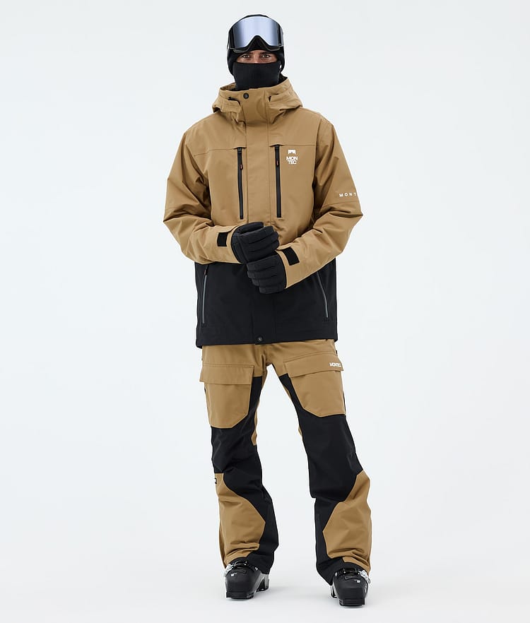 Montec Fawk Skijacke Herren Gold/Black, Bild 2 von 9