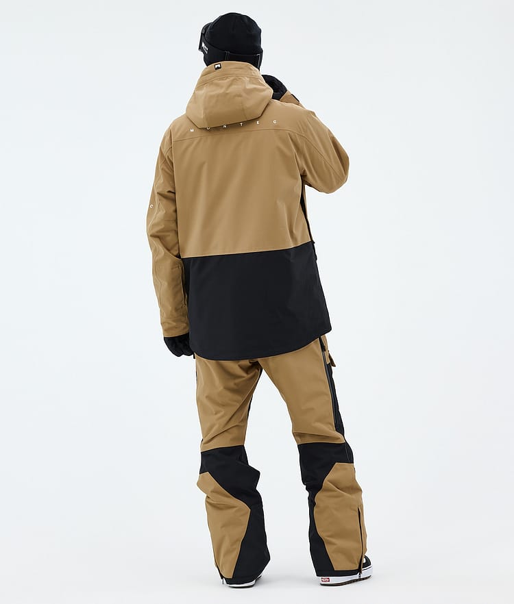 Montec Fawk Snowboardjacke Herren Gold/Black, Image 3 of 9