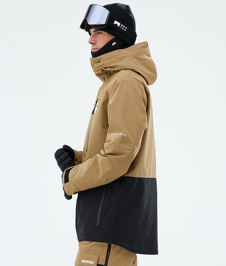 Montec Fawk Snowboardjacke Herren Gold/Black, Image 5 of 9