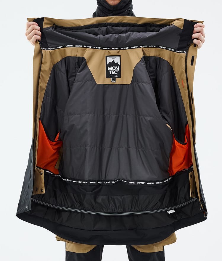 Montec Fawk Snowboardjacke Herren Gold/Black, Bild 10 von 10