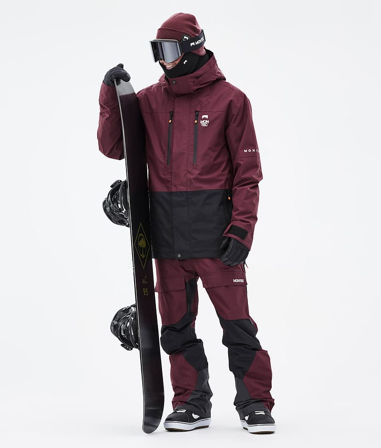 Montec Fawk Snowboardjacke Herren Burgundy/Black, Bild 3 von 10