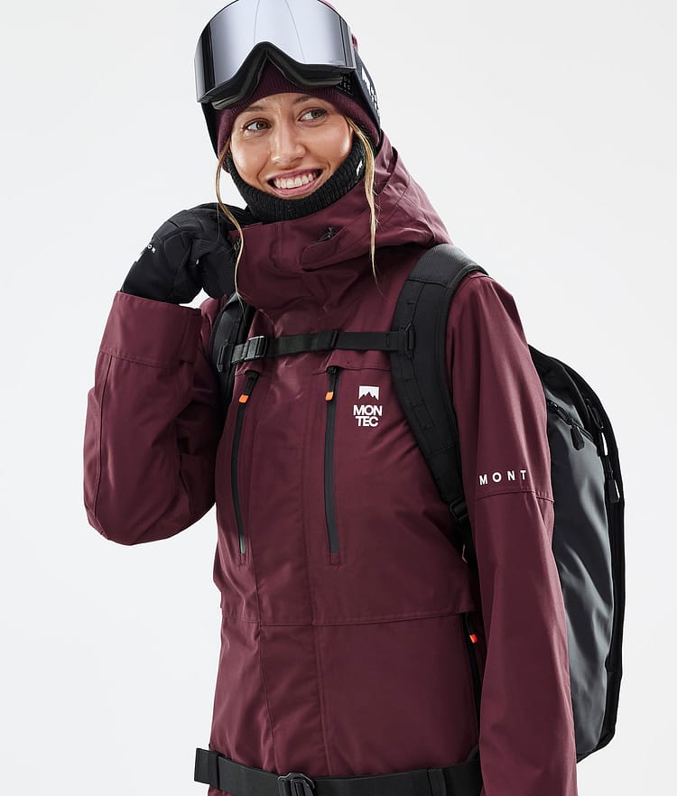 Montec Fawk W Skijacke Damen Burgundy, Bild 2 von 10