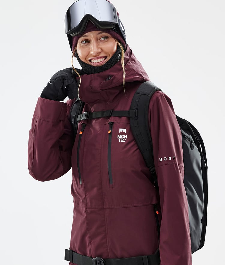 Montec Fawk W Skijacke Damen Burgundy