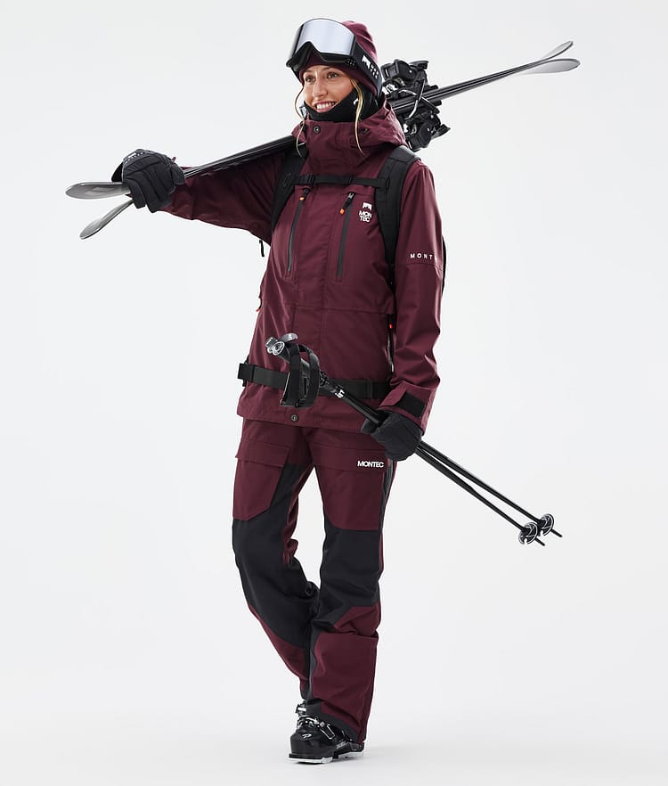 Montec Fawk W Skijacke Damen Burgundy