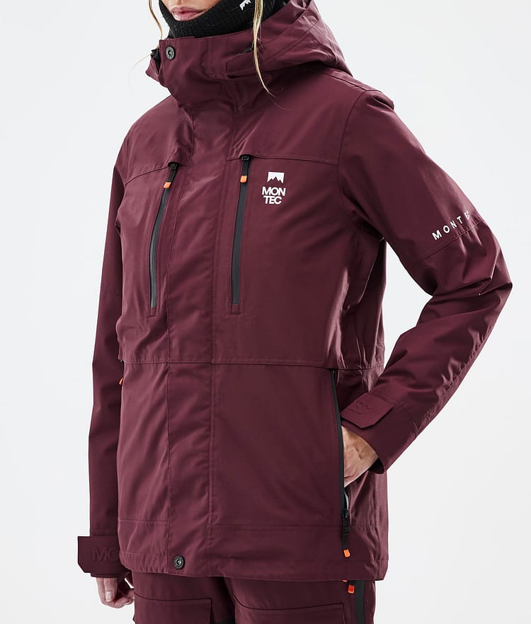 Montec Fawk W Skijacke Damen Burgundy