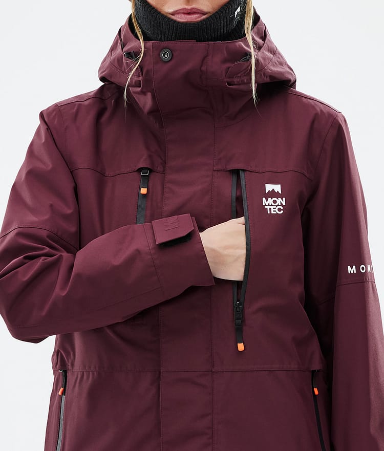 Montec Fawk W Skijacke Damen Burgundy